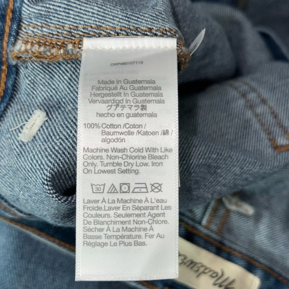 MADEWELL NWOT Balloon Jeans in Greene Wash Blue Workwear Edition-Size 27W - Picture 13 of 14